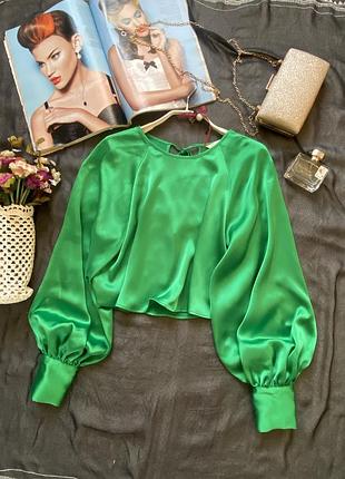 Розкішна насичена ошатна блузка h&m, розмір s