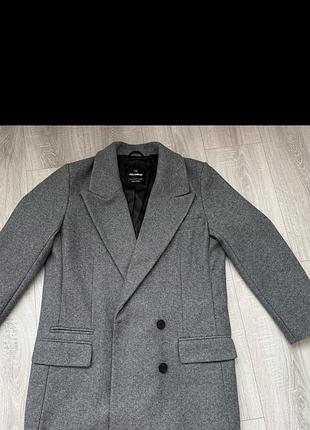 Жіноче пальто піджак pull&bear сіре