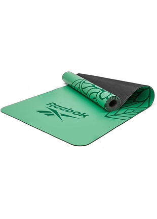 Коврик для йоги reebok natural rubber yoga mat зеленый, мандала уни 176 х 61 х 0,4 см rayg-11085gn