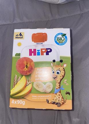 Органического фруктово-злакового пюре (каши) hipp organic bio frucht-porridge.