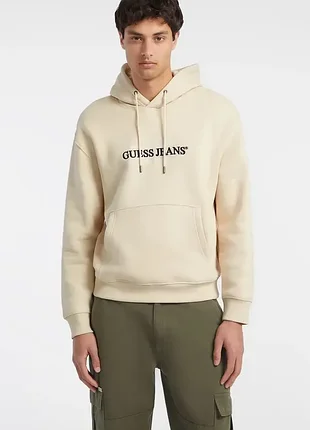 Стильное брендовое худи с надписью guess оригинал м