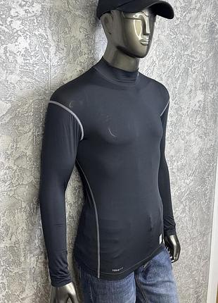 Nike pro fit термобелье кофта логслив m размер термо кофта спортивная черная 8