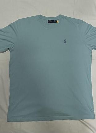 Чоловіча футболка polo ralph lauren блакитна, розмір 3xl