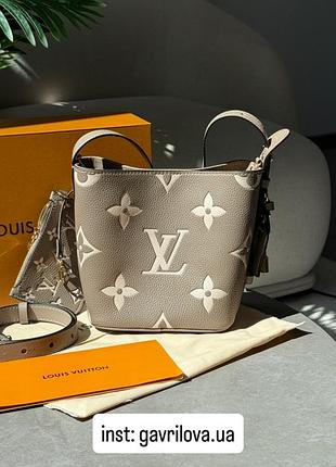 Сумка all in bb bag bicolor monogram empreinte leather💗