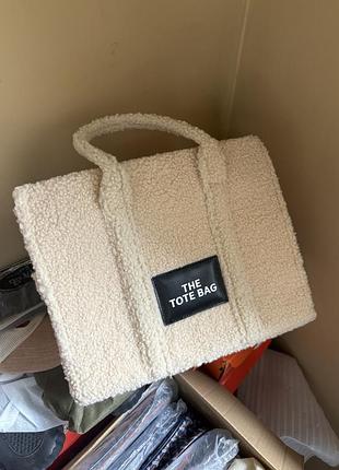 Сумка-тоут the tote bag плюшева бежева