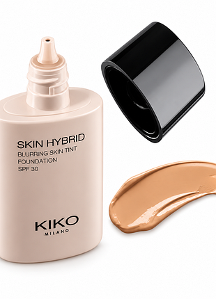Тональний тинт із блюр-ефектом kiko milano skin hybrid blurring skin tint foundation - 04 warm almond (000134-04)
