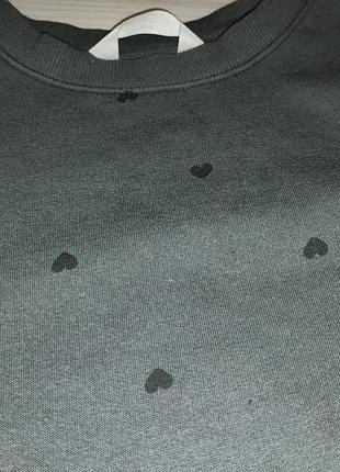 Свитшот в сердечки h&amp;m 2