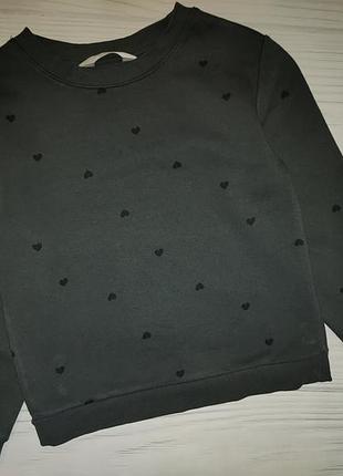 Свитшот в сердечки h&amp;m