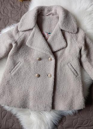 Пальто для дівчинки zara бежеве