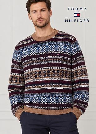Вовняний светр tommy hilfiger l-xl