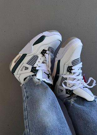 Кросівки жіночі air jordan retro 4 | oxidized green premium