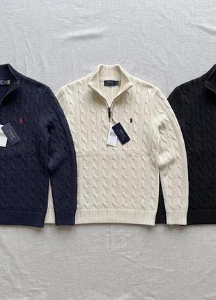 Светр polo ralph lauren з напівзамком, в'язаний