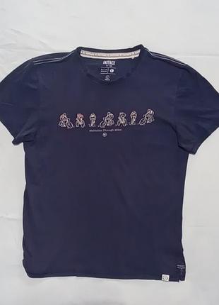 Оригинальная мужская футболка blue bike nations t-shirt от известного британского бренда fatfacel производство туречина