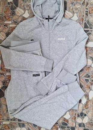 Жіночий спортивний костюм puma світло-сірий розмір m