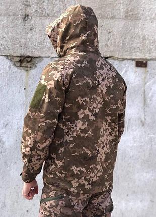 Тактическая куртка soft shell пиксель деми 4