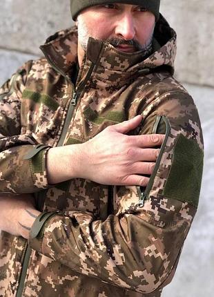 Тактическая куртка soft shell пиксель деми 5