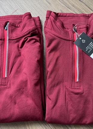 Жіноча спортивна термо кофта лонгслів crivit для заняття спортом (німеччина) бордового кольору