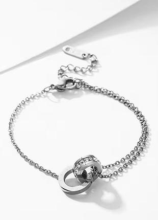 Жіночий браслет bvlgari з нержавіючої сталі, сріблястий