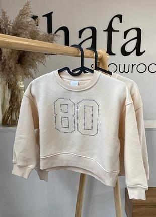 Утеплений світшот на дівчинку zara