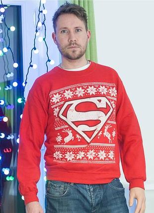 Мужской свитшот на флисе, худи мужской теплый с начессом от dc comics originals. размер по бирке xl.