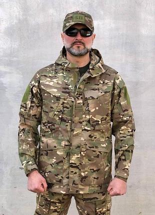 Парка тактическая мультиками весенняя рипстоп
