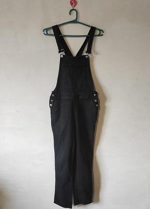 Чорний джинсовий комбінезон papaya denim, розмір l / 42 (uk 14)