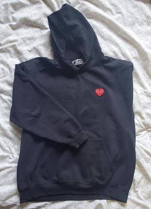 Чоловіче худі comme des garçons play чорне розмір m