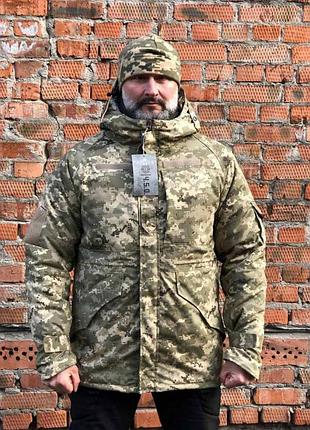 Парка тактическая пиксель рипстоп внутри омni-heat