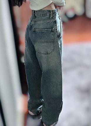 Джинси жіночі bershka baggy блакитні