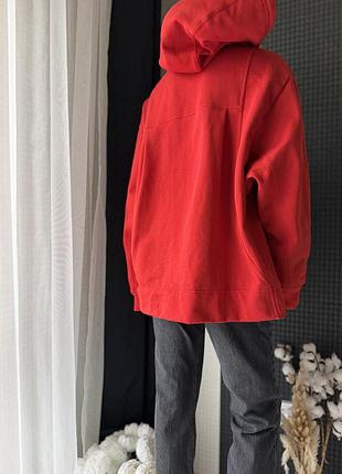 Худі zara червоне з капюшоном