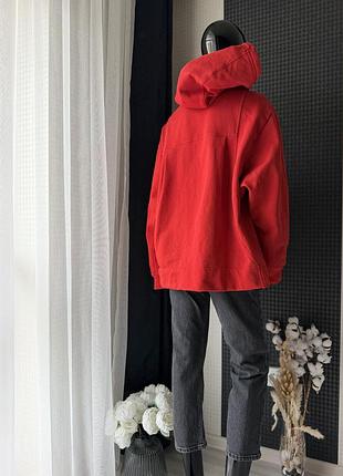 Худі zara червоне з капюшоном 2