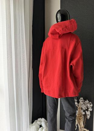 Худі zara червоне з капюшоном 5