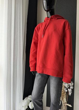Худі zara червоне з капюшоном 7