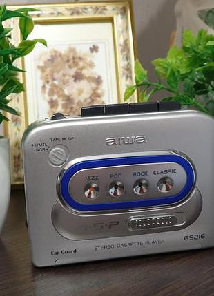 Колекційний касетний плеєр aiwa hs-gs216 (new old stock) — новий!
