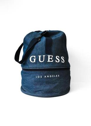 Сумка-рюкзак guess синя джинсова