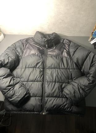 Пуховик чоловічий the north face сірий