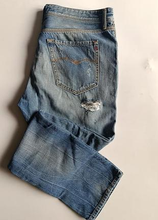 Джинсы replay ripped jeans indigo blue р. 34