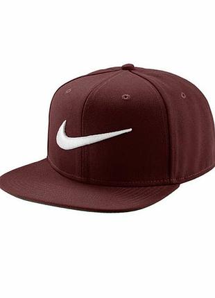 Оригінальна кепка снепбек nike u pro swoosh classic (бордова)