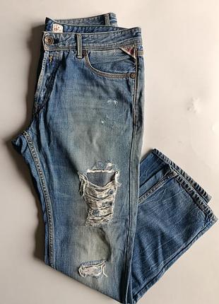 Джинси replay ripped jeans indigo blue р. 34 2