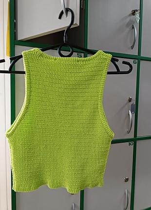 Топ в рубчик от бренда zara 5