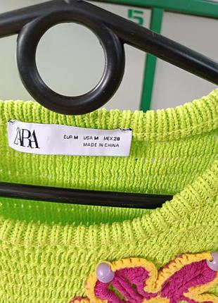 Топ в рубчик от бренда zara 3
