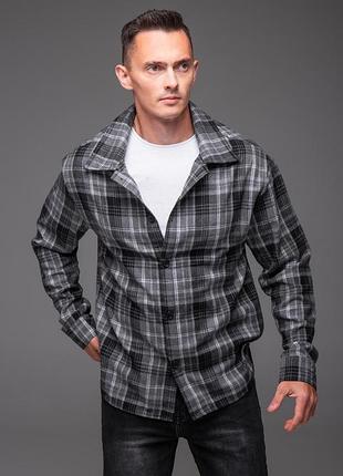 Рубашка мужская байковая в клетку р. m, l, xl