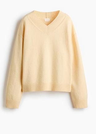 Свитер с v-образной горловиной от h&amp;m,р.с но будет и на больший
