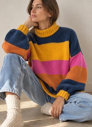 Жіночий светр vero moda різнокольоровий теплий