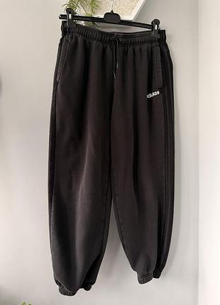 Спортивні штани adidas джогери оригінал (чорні смужки / монохром)