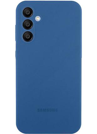Чехол silicone cover lakshmi full camera (aaa) with logo для samsung galaxy s23 fe синий / denim blue
