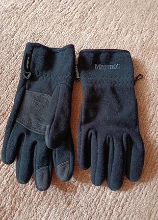 Флисовые мужские перчатки marmot windstoper