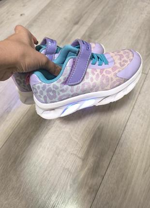 Кросівки для дівчинки skechers з підсвіткою