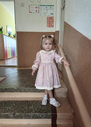 Сукня для дівчинки рожева, розмір 92