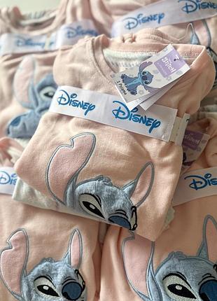 Флісова тепла піжама для дівчинки стітч стіч  stitch прімарк primark